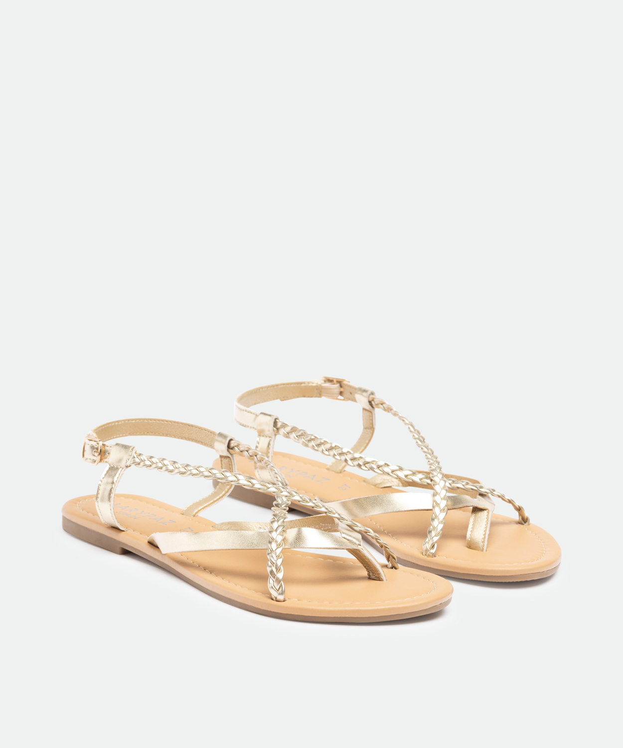 Sandalias planas trenzadas image number null